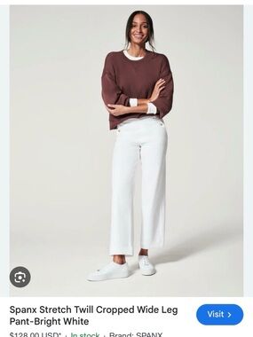 Spanx Cropped Wide Leg Pants